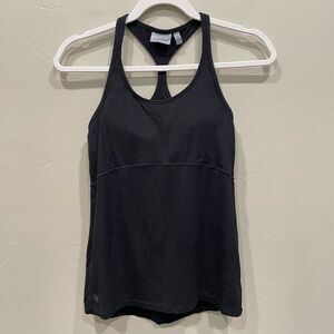 Athleta Black Swift Reach And Restore Built-in Bra Tank Top - Size: XS